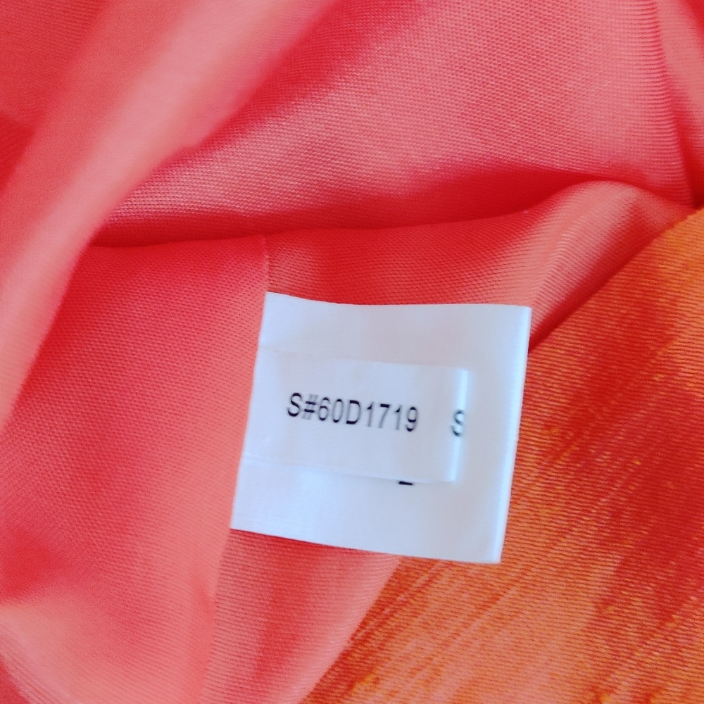 PHOEBE COUTURE "OPANGE" SILK COCKTAIL DRESS 4 - Picture 11 of 13
